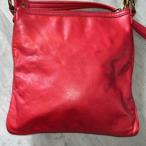 Marc by Marc Jacobs  Crossbody bag   coral red  GUC refurb. 2 Turnlock Front Poc - Picture 9 of 16
